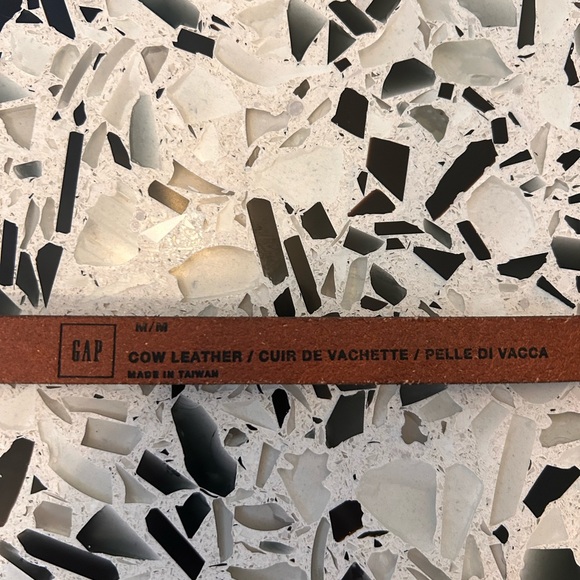 Brown leather belt with bow - Picture 4 of 4